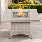 4-Seat Square Fire Pit Table (PAG-1104-T) - Direct Wicker