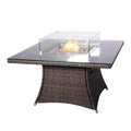 4 - Seat Square Fire Pit Table (PAG - 1104 - T) - Direct Wicker