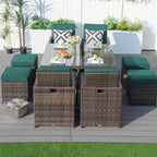 4 - Seater Outdoor Dining Set - Carmel Chairs with Cube Dining Table (PAD - 3233B) - Direct Wicker