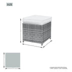 4 - Seater Outdoor Dining Set - Carmel Chairs with Cube Dining Table (PAD - 3233B) - Direct Wicker