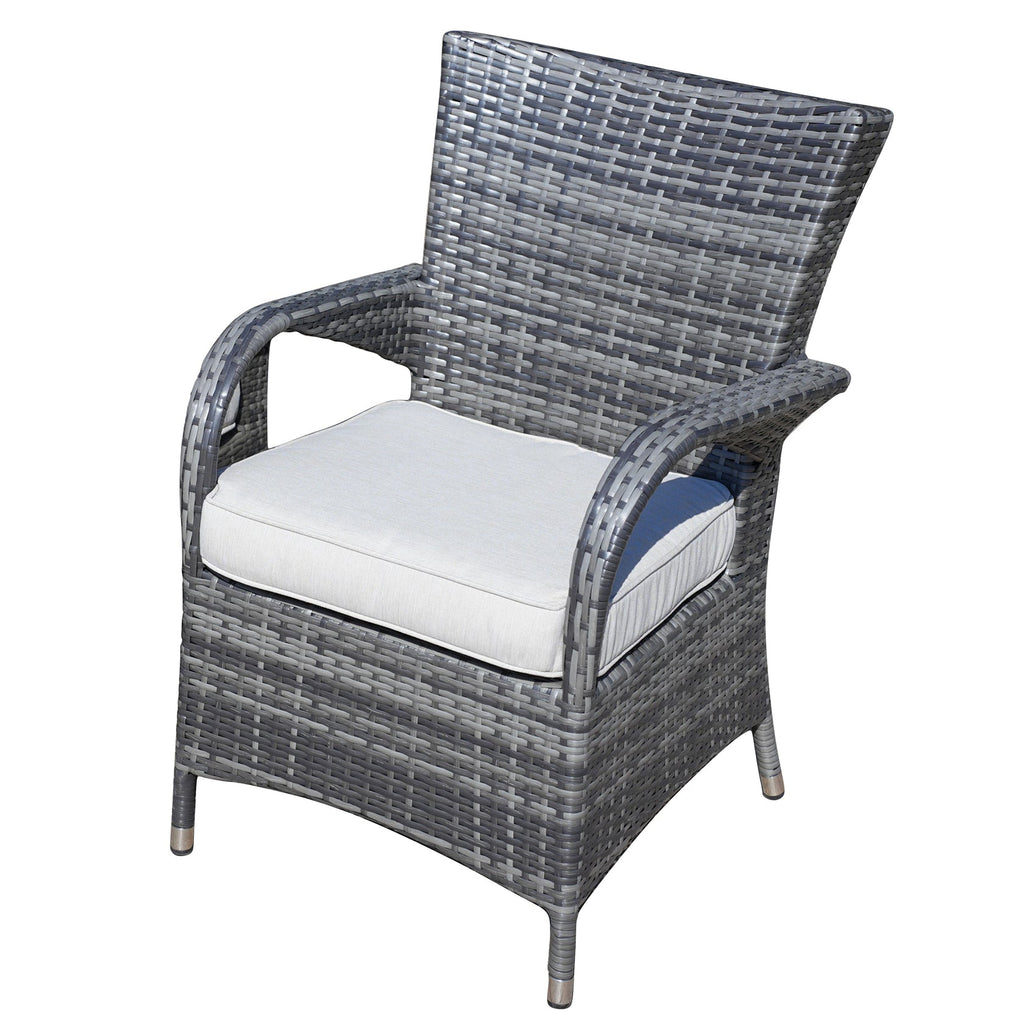 4 - Seater Outdoor Dining Set – Hampton Chairs with Round Dining Table (PAD - 1709+1122) - Direct Wicker