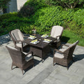 4 - Seater Outdoor Dining Set - Parma Chairs with Cube Dining Table (PAD - 1710) - Direct Wicker