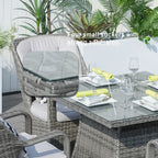 4 - Seater Outdoor Dining Set - Parma Chairs with Cube Dining Table (PAD - 1710) - Direct Wicker