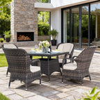 4 - Seater Outdoor Dining Set - Parma Chairs with Cube Dining Table (PAD - 1710) - Direct Wicker