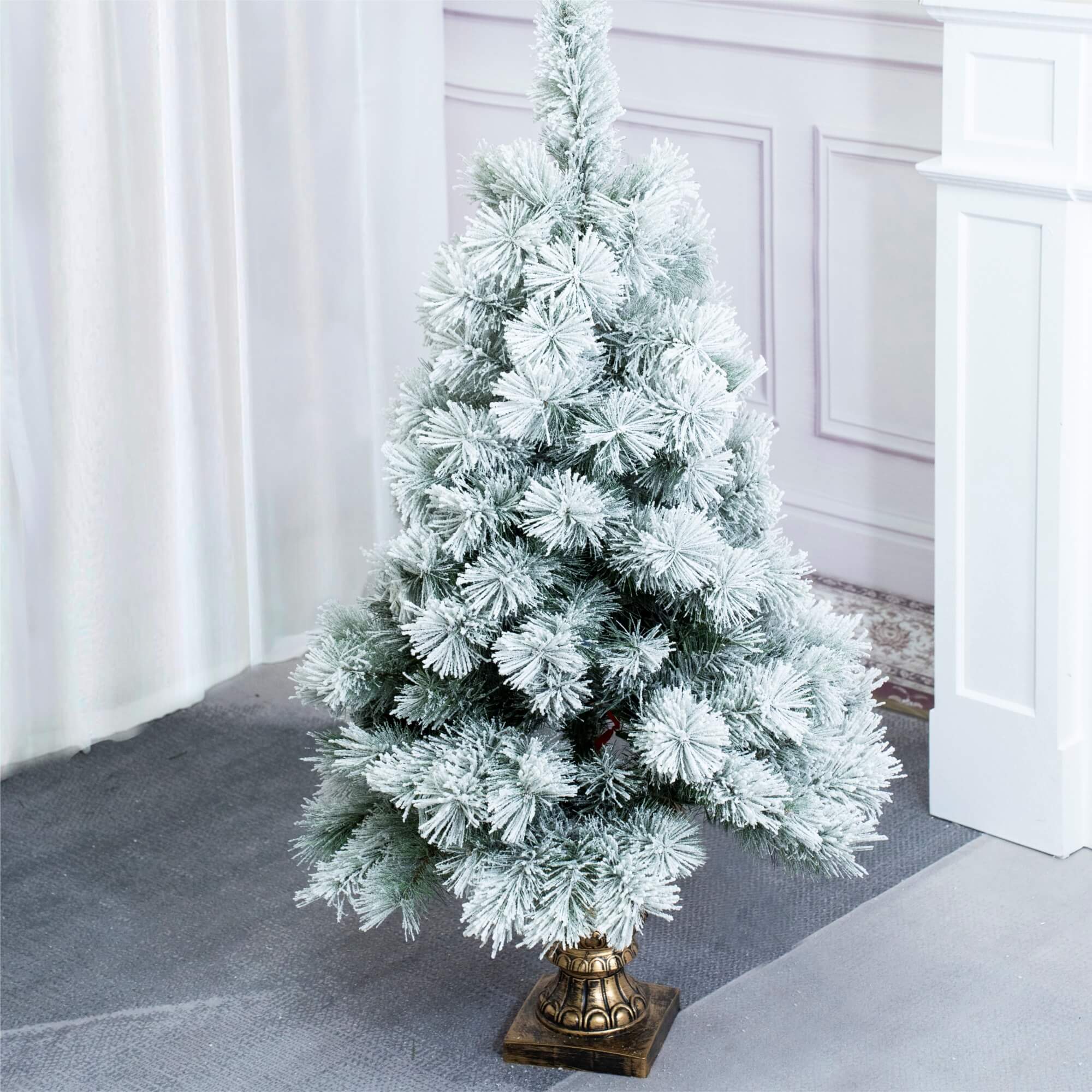 4FT Artificial Christmas Tree – White Pine Needle Design（PJT - 2508） - Direct Wicker