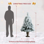 4FT Artificial Christmas Tree – White Pine Needle Design（PJT - 2508） - Direct Wicker