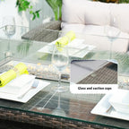 6-Piece Outdoor Fire Pit Sofa Set with Storage (PAS-1503+1106R) - Direct Wicker