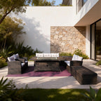 6-Piece Outdoor Fire Pit Sofa Set with Storage (PAS-1503+1106R) - Direct Wicker