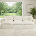 6 Pieces 3 - Seat Modular Sectional Sofa (PAS - 2637 - LS+MS+RS+FT3) - Direct Wicker
