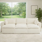 6 Pieces 3 - Seat Modular Sectional Sofa (PAS - 2637 - LS+MS+RS+FT3) - Direct Wicker