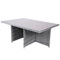 6 - Seat Rectangular OutdoorDining Table (PAD - 3234 - Table) - Direct Wicker