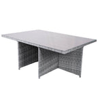 6 - Seat Rectangular OutdoorDining Table (PAD - 3234 - Table) - Direct Wicker