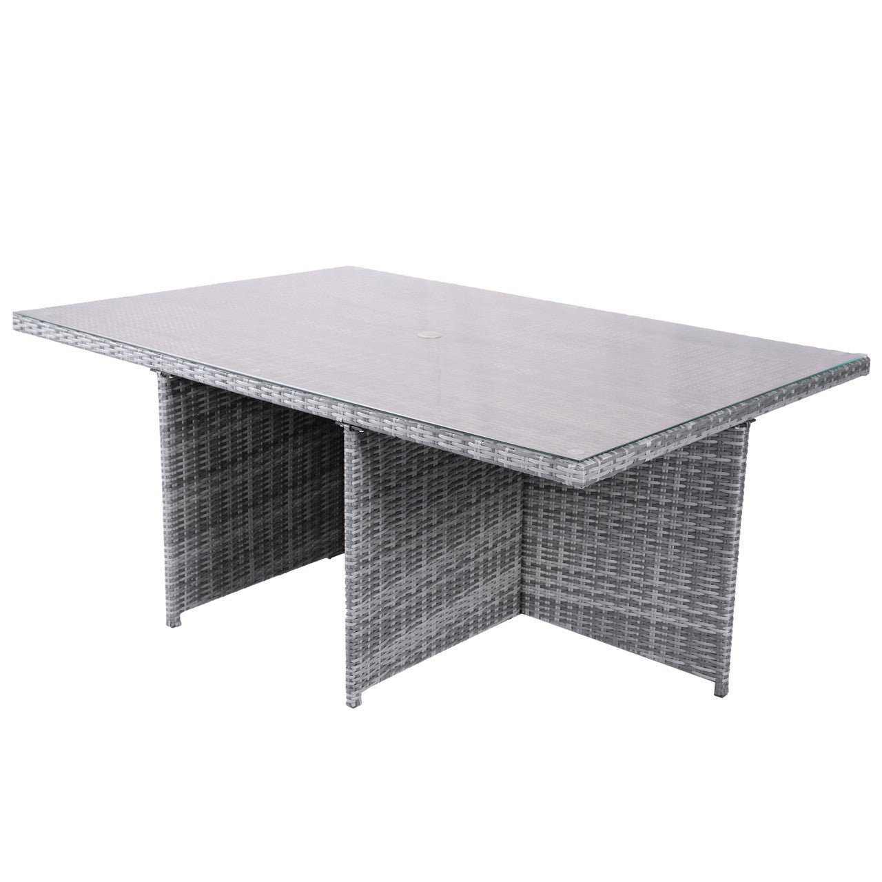 6 - Seat Rectangular OutdoorDining Table (PAD - 3234 - Table) - Direct Wicker