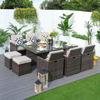 6 - Seat Rectangular OutdoorDining Table (PAD - 3234 - Table) - Direct Wicker