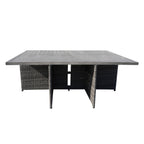 6 - Seat Rectangular OutdoorDining Table (PAD - 3234 - Table) - Direct Wicker