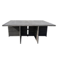 6 - Seat Rectangular OutdoorDining Table (PAD - 3234 - Table) - Direct Wicker
