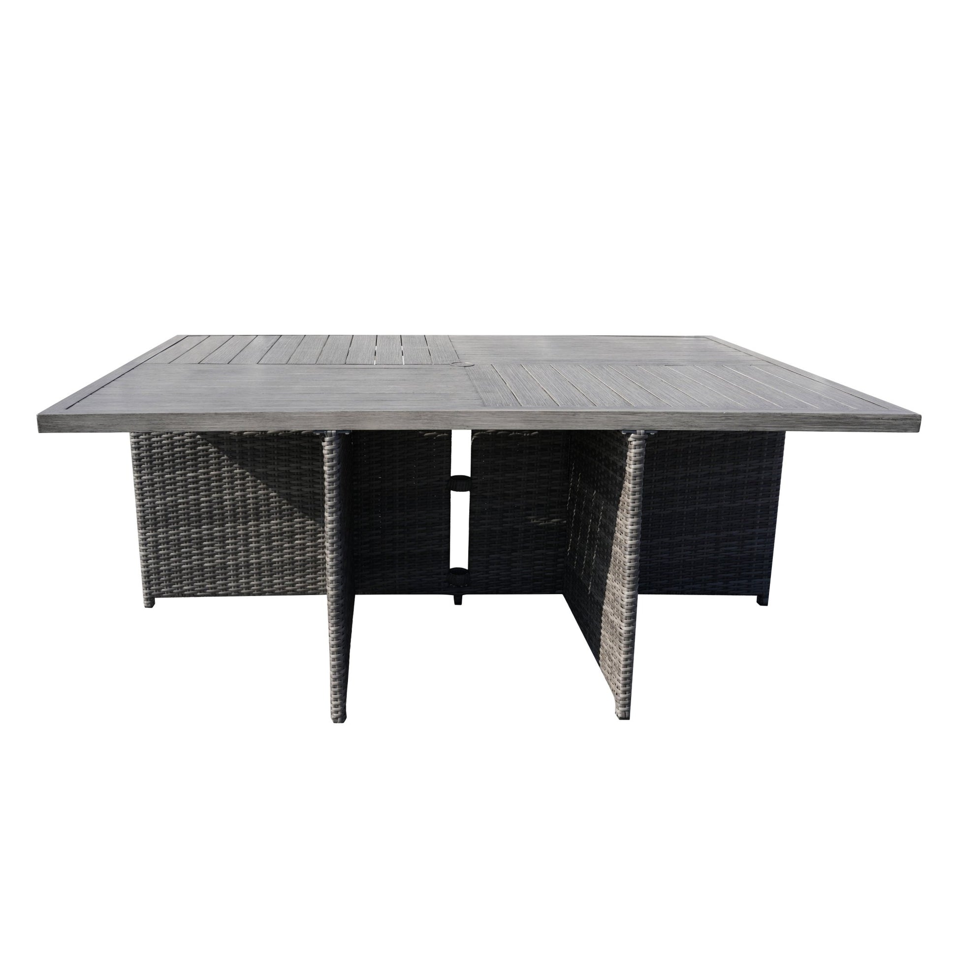 6 - Seat Rectangular OutdoorDining Table (PAD - 3234 - Table) - Direct Wicker