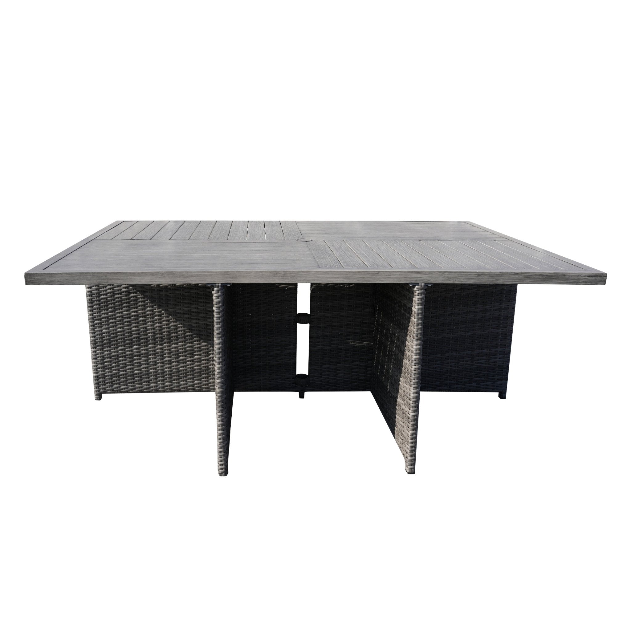6 - Seat Rectangular OutdoorDining Table (PAD - 3234 - Table) - Direct Wicker