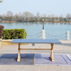 6 - Seat Rectangular OutdoorDining Table with Aluminum Tabletop (PAD - 2340TA - Table) - Direct Wicker