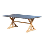 6 - Seat Rectangular OutdoorDining Table with Aluminum Tabletop (PAD - 2340TA - Table) - Direct Wicker