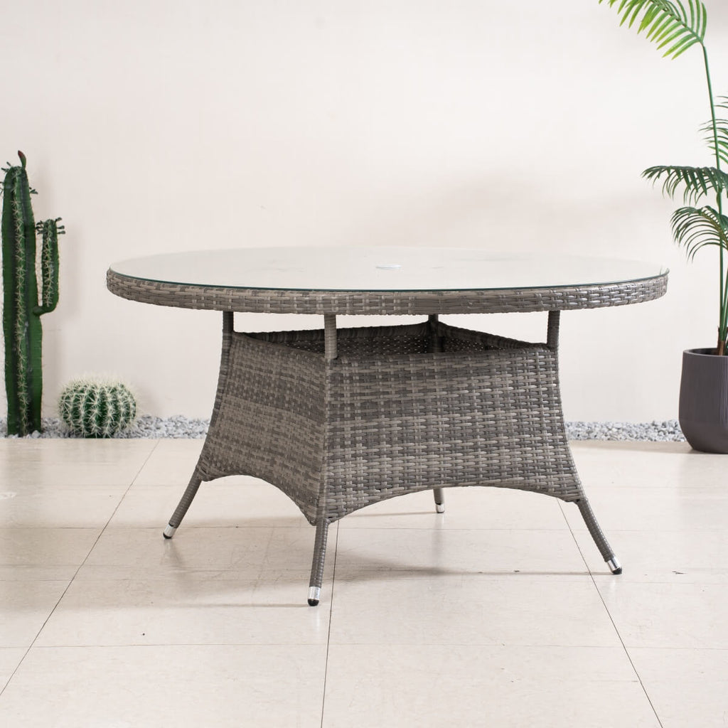 6-Seat Round Outdoor Dining Table (PAD-1122-Table) - Direct Wicker