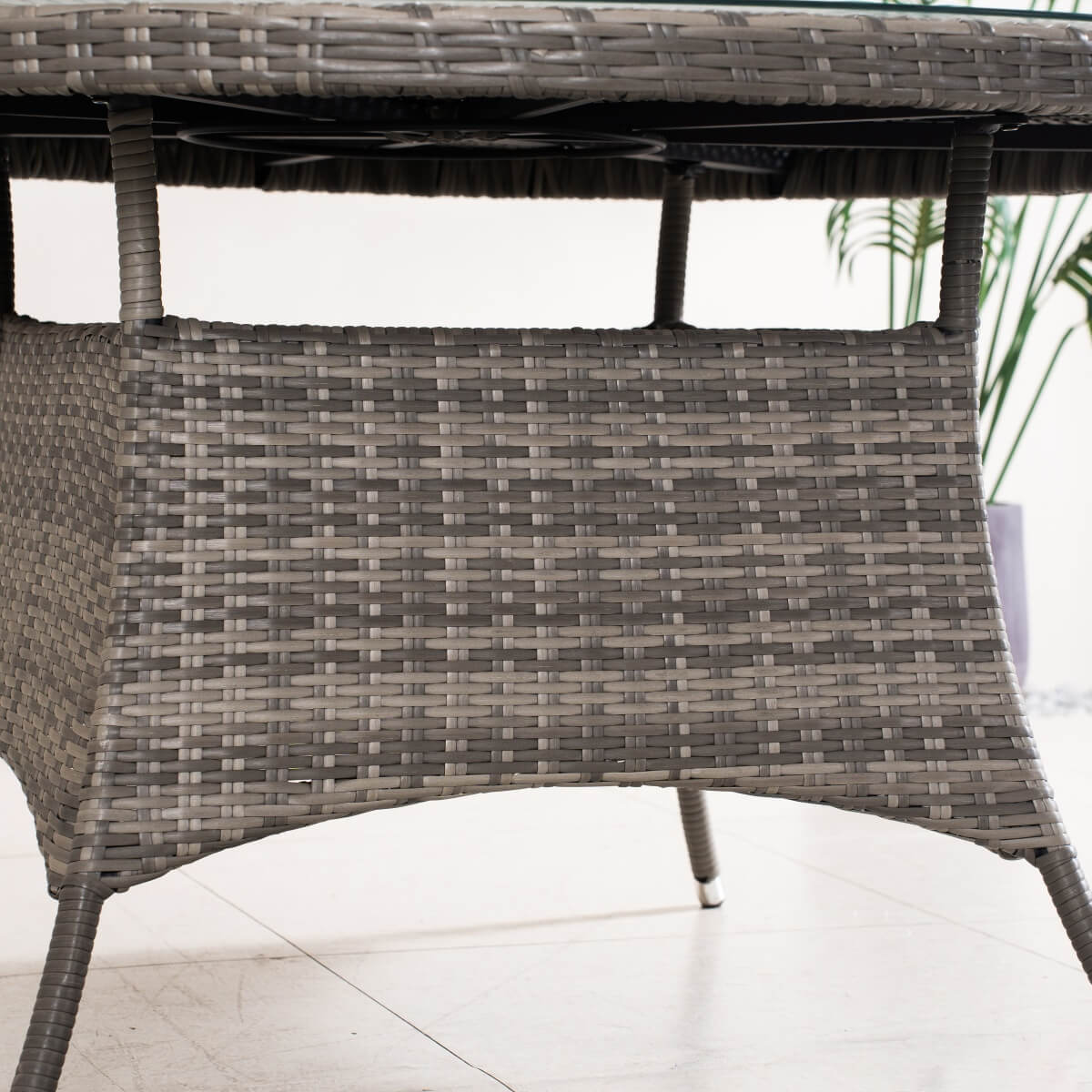 6-Seat Round Outdoor Dining Table (PAD-1122-Table) - Direct Wicker