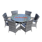 6-Seat Round Outdoor Dining Table (PAD-1122-Table) - Direct Wicker