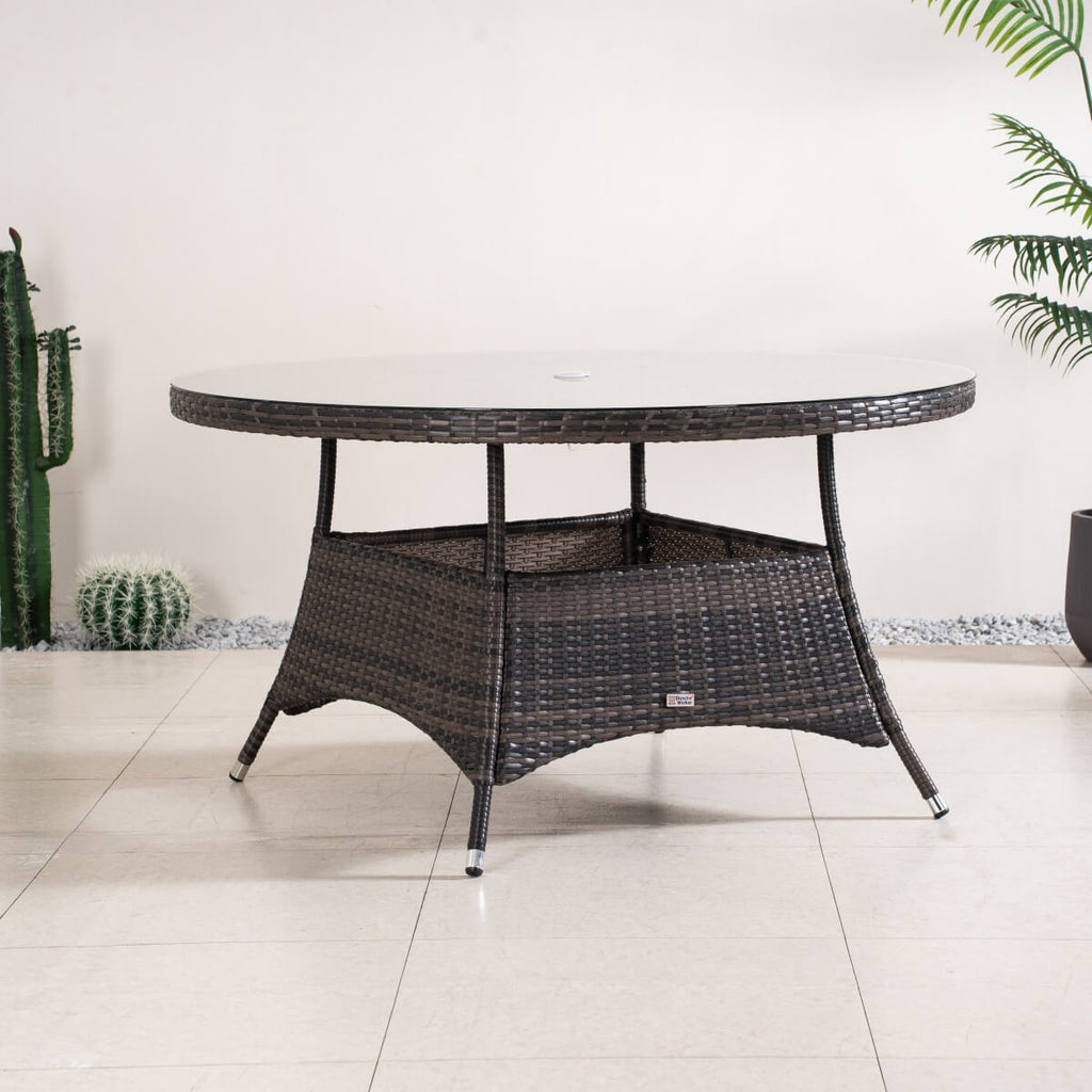 6-Seat Round Outdoor Dining Table (PAD-1122-Table) - Direct Wicker