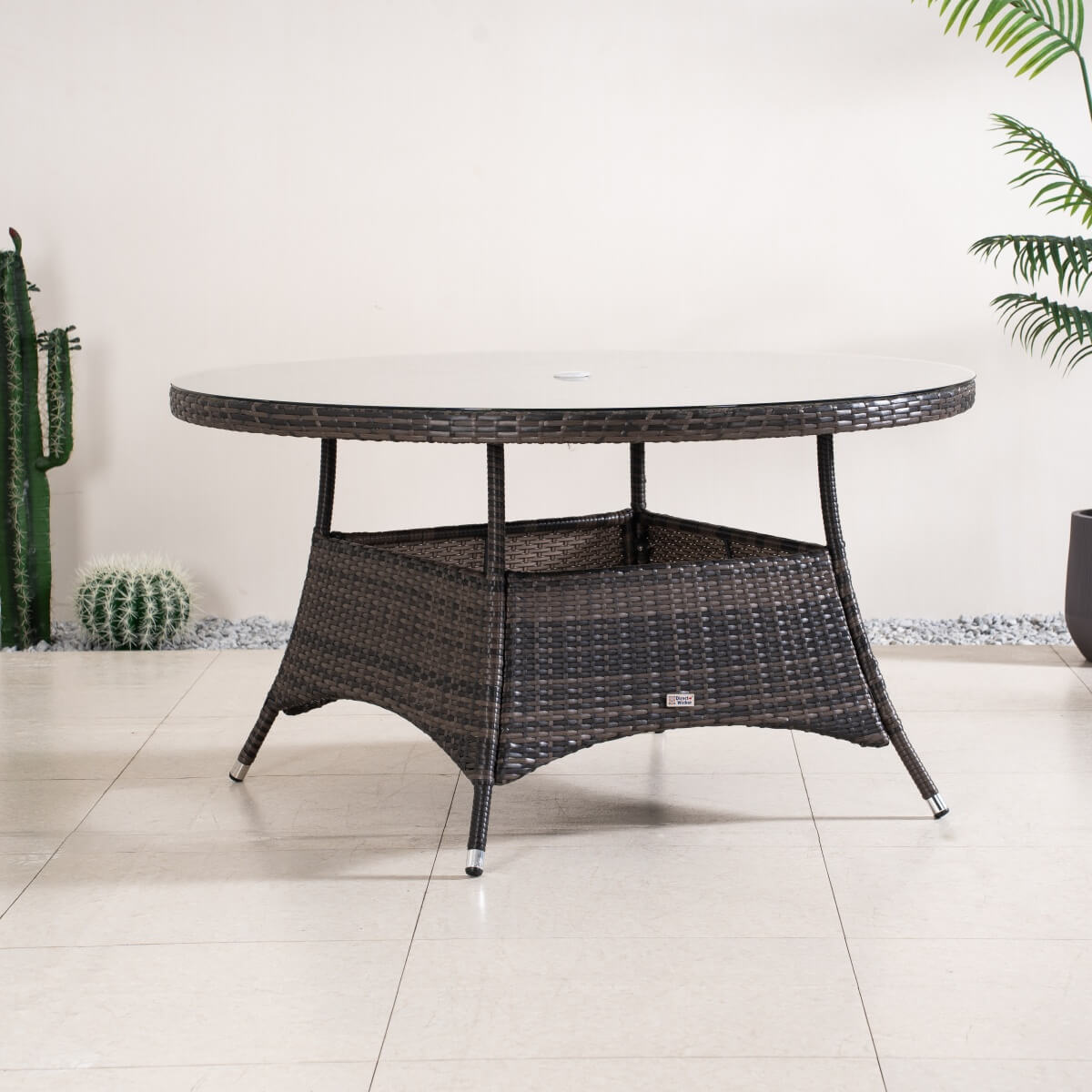 6-Seat Round Outdoor Dining Table (PAD-1122-Table) - Direct Wicker