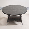 6-Seat Round Outdoor Dining Table (PAD-1122-Table) - Direct Wicker