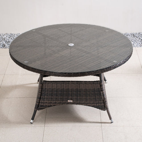 6-Seat Round Outdoor Dining Table (PAD-1122-Table) - Direct Wicker