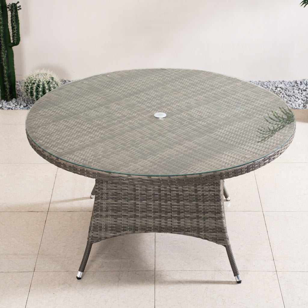 6-Seat Round Outdoor Dining Table (PAD-1122-Table) - Direct Wicker