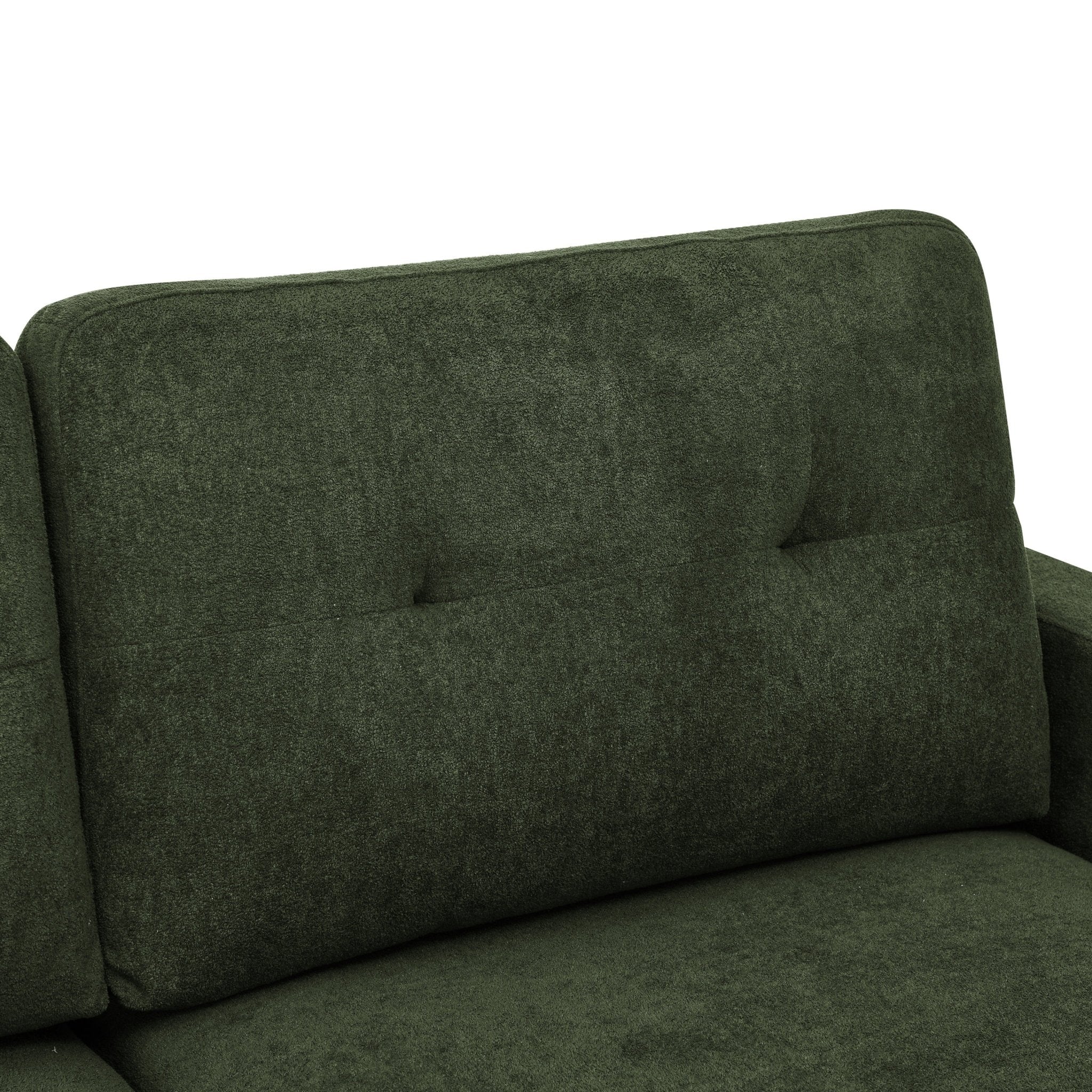 67.7" Wide Mid-Century Modern Upholstered Tufted Loveseat Sofa With Wooden Legs - Direct Wicker