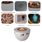 7 - Piece Outdoor Fire Pit Table Sofa Set (PAS - 1503+2160) - Direct Wicker