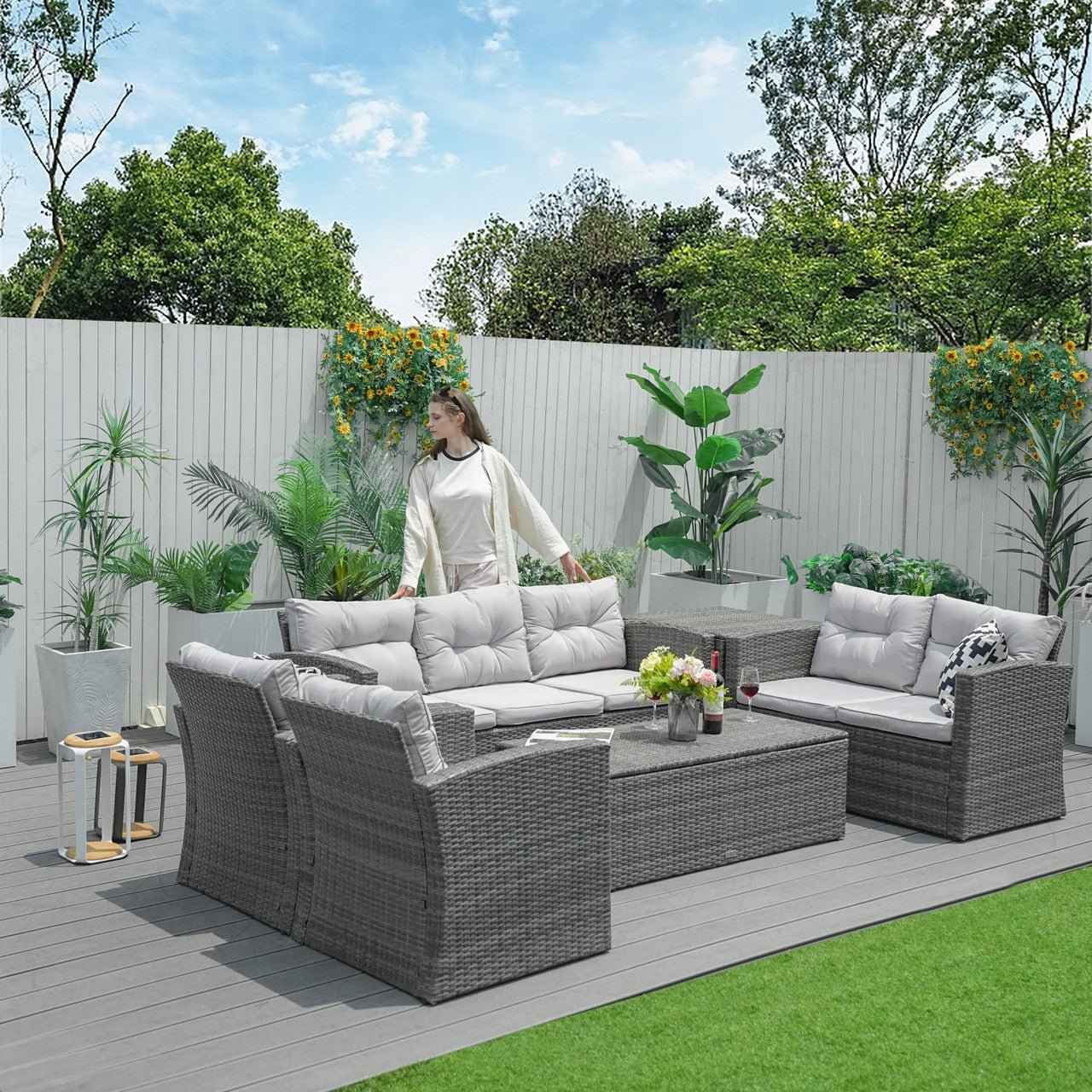 7 - Seat Conversation Set (PAS - 1503) - Direct Wicker
