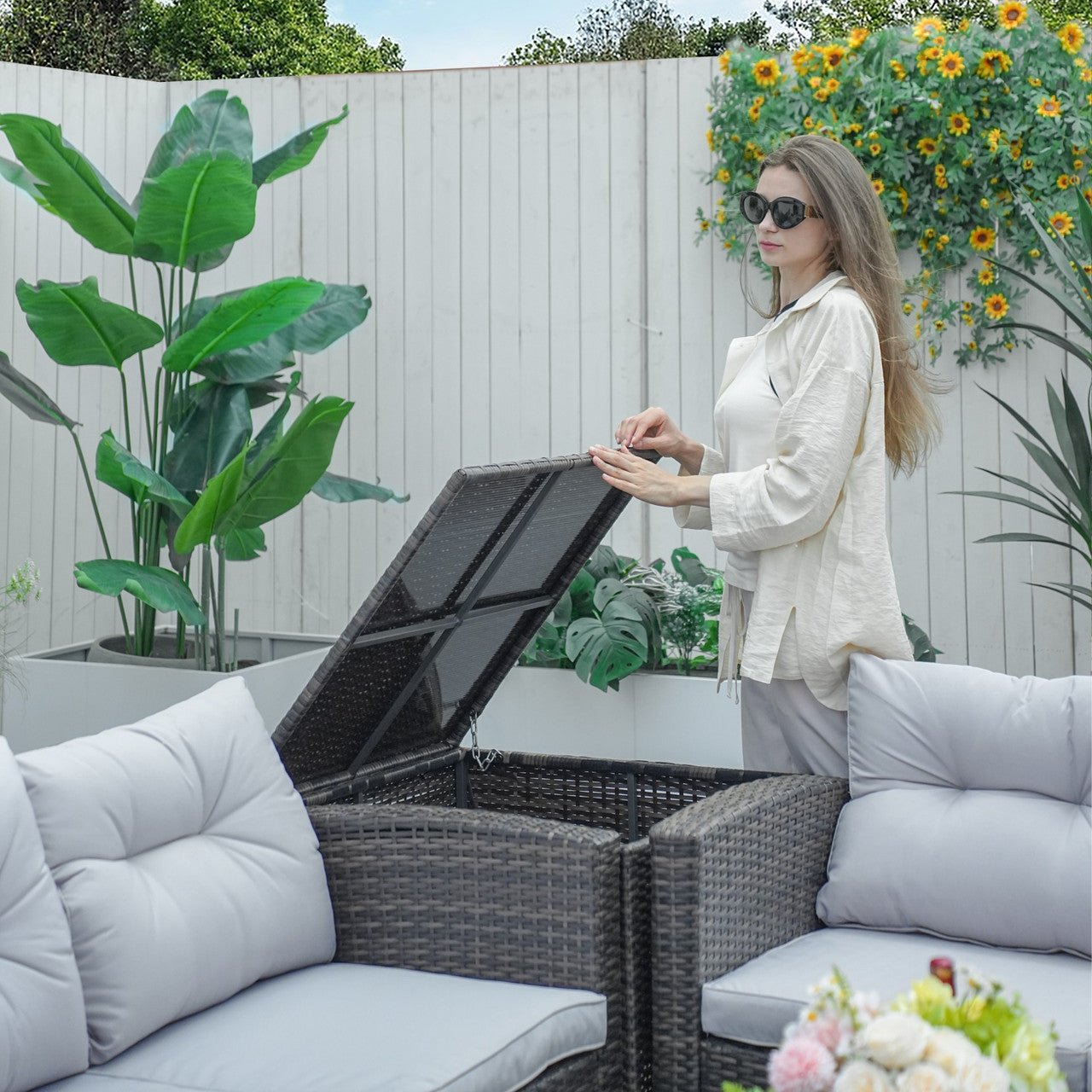 7 - Seat Conversation Set (PAS - 1503) - Direct Wicker
