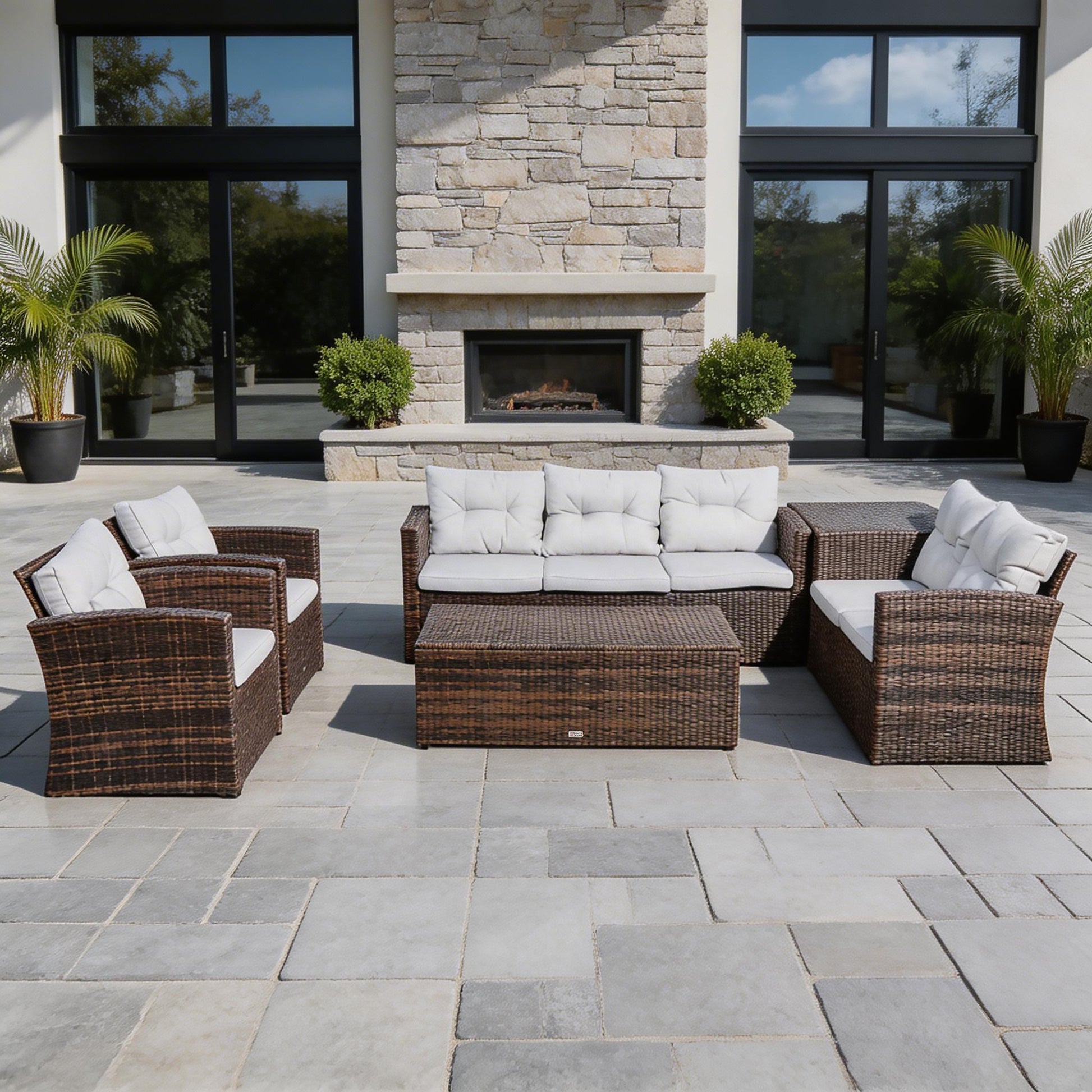 7 - Seat Conversation Set (PAS - 1503) - Direct Wicker