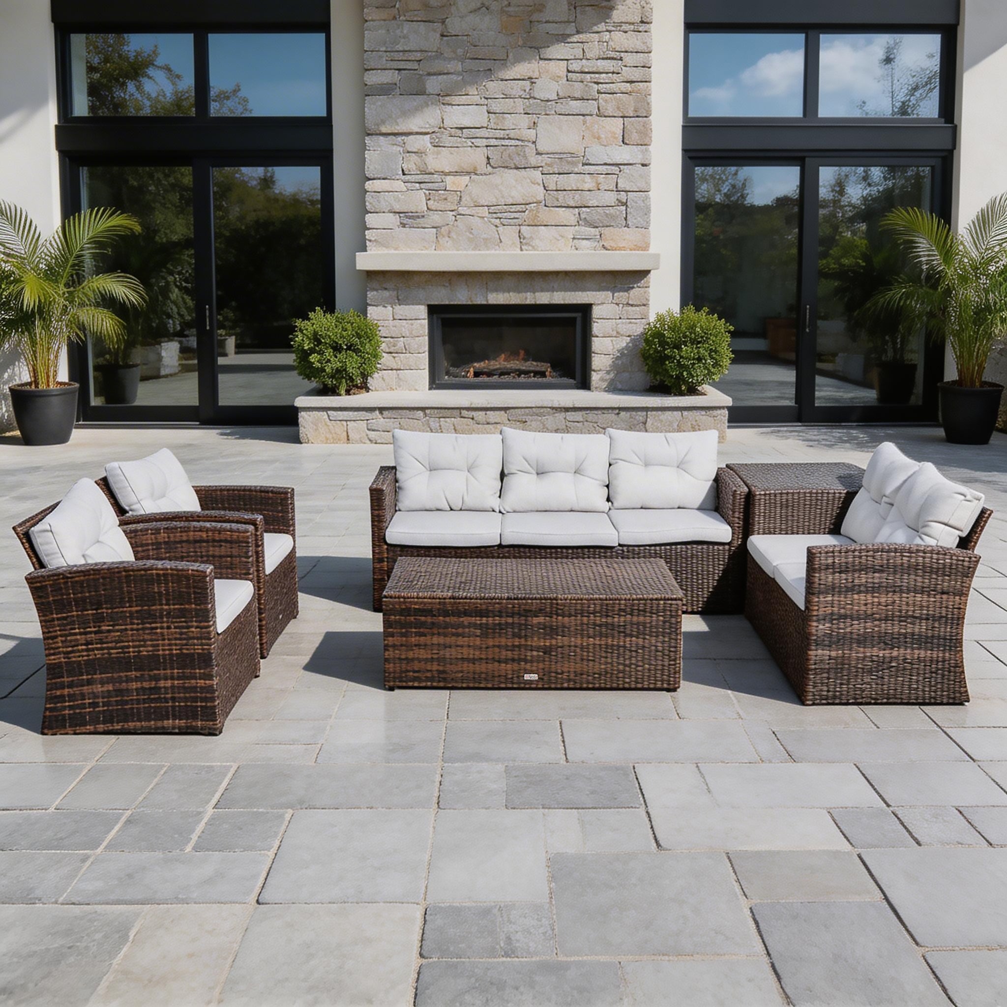 7 - Seat Conversation Set (PAS - 1503) - Direct Wicker