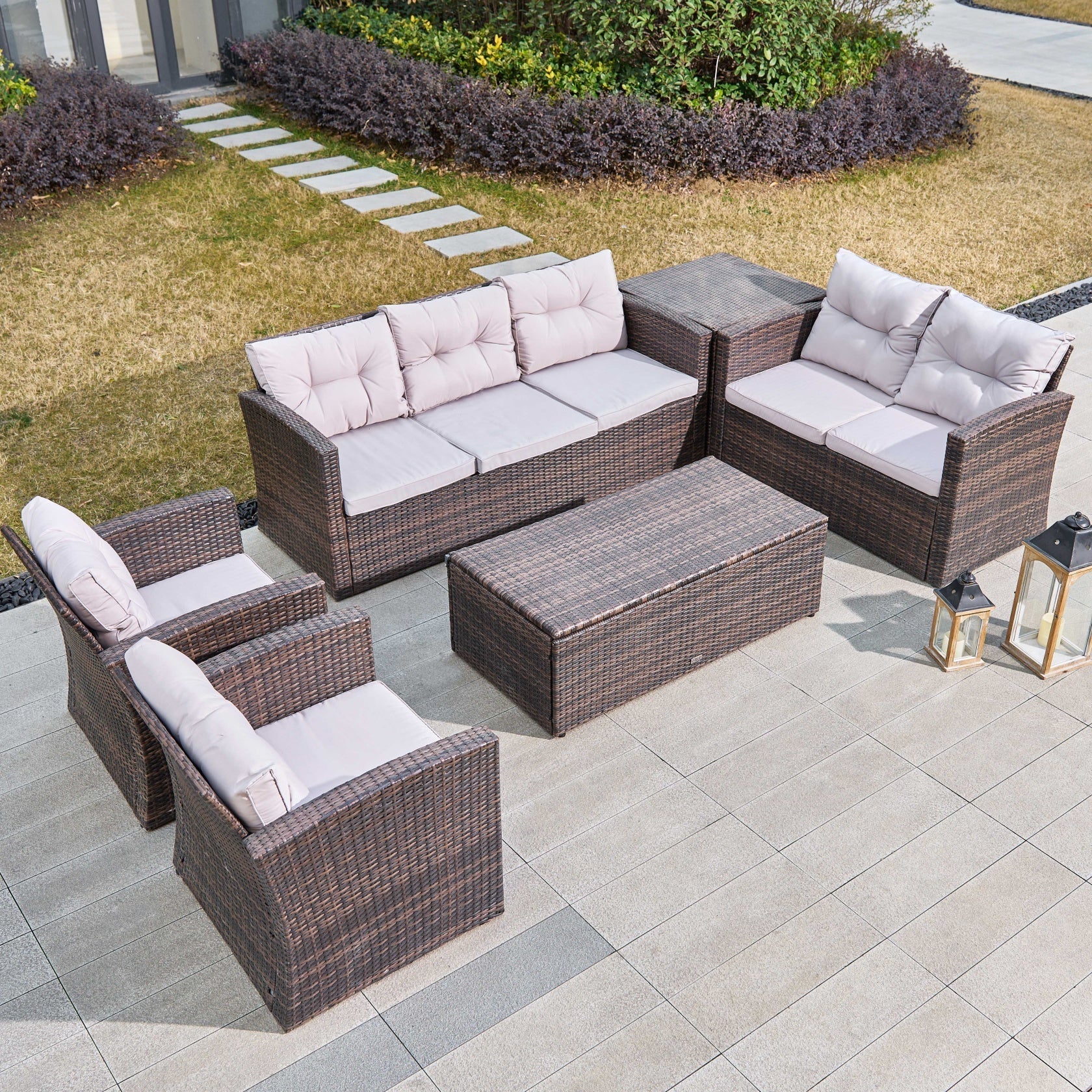 7 - Seat Conversation Set (PAS - 1503) - Direct Wicker