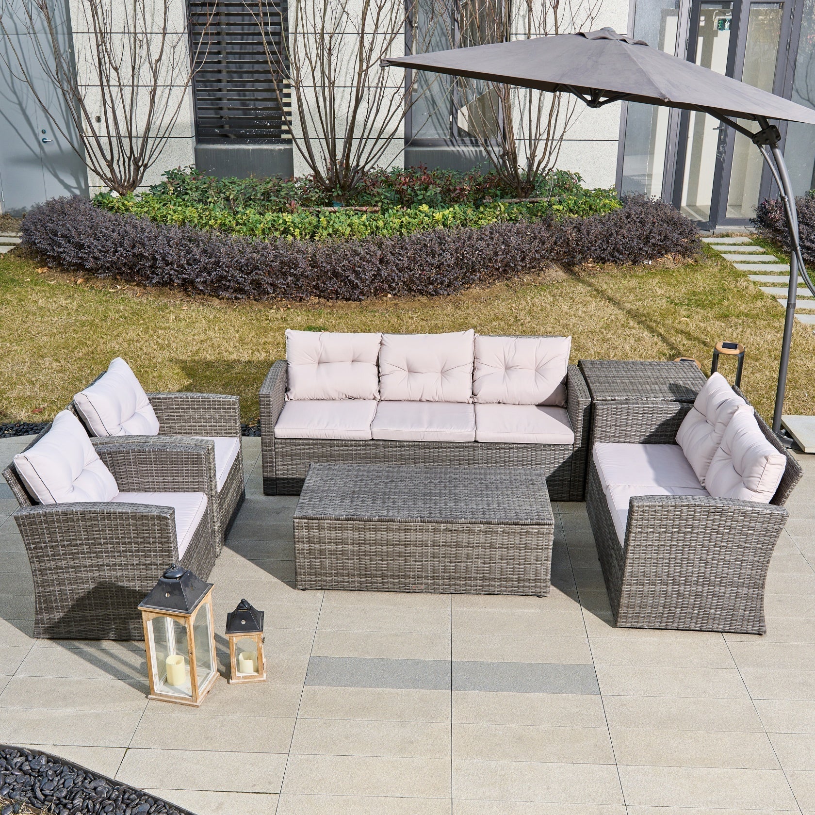 7 - Seat Conversation Set (PAS - 1503) - Direct Wicker