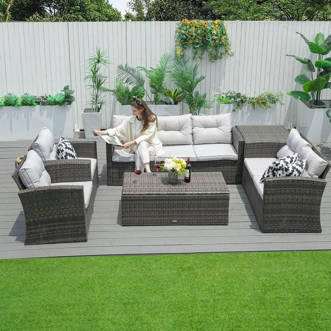 7 - Seat Conversation Set (PAS - 1503) - Direct Wicker