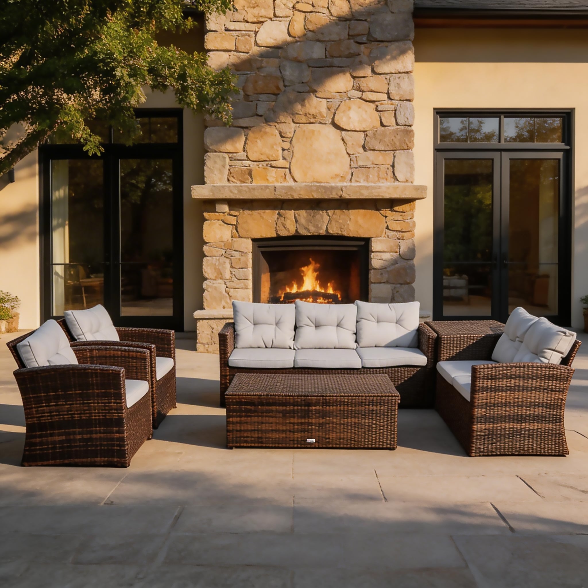 7 - Seat Conversation Set (PAS - 1503) - Direct Wicker