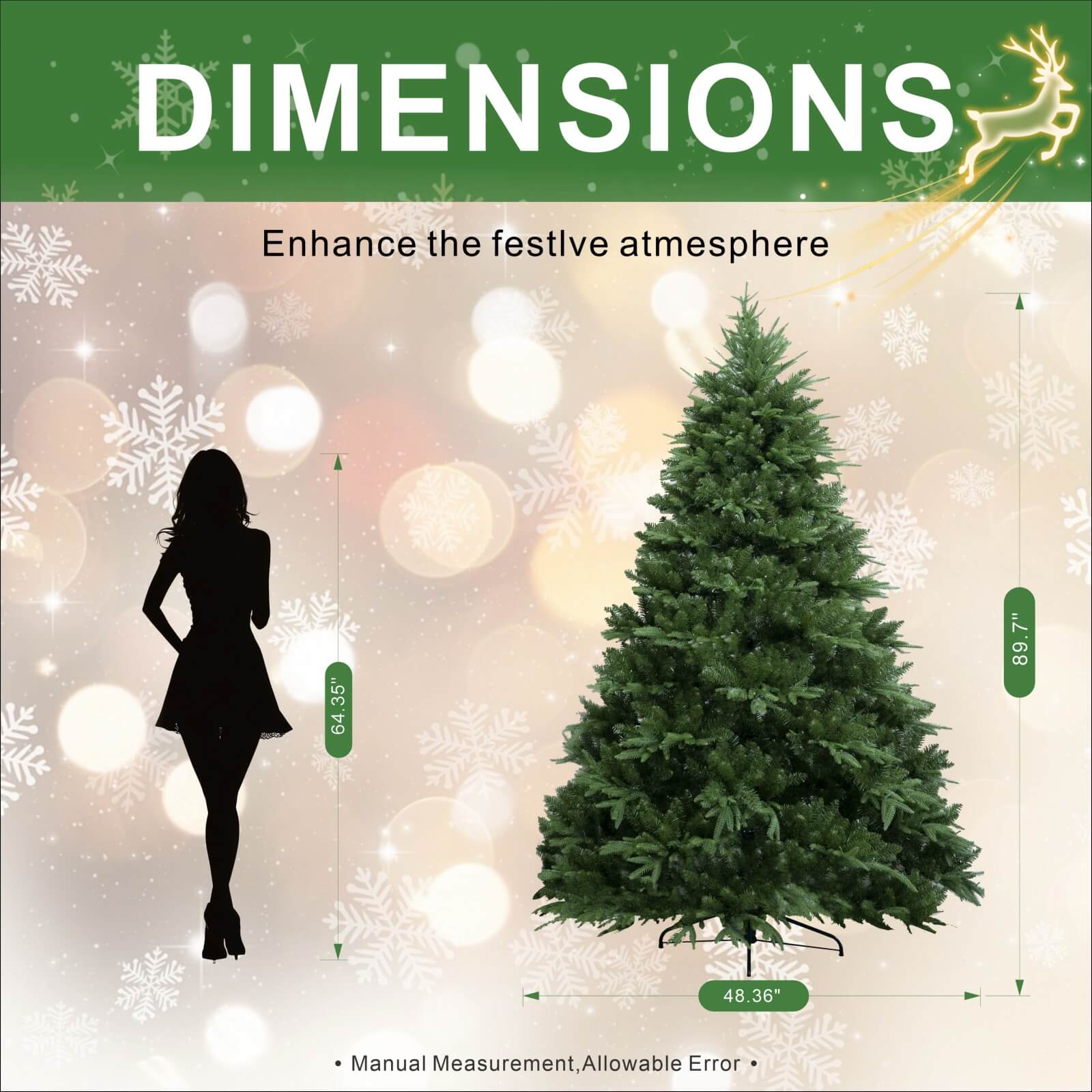 7.5FT Premium Artificial Christmas Tree (PJT - 2501) - Direct Wicker