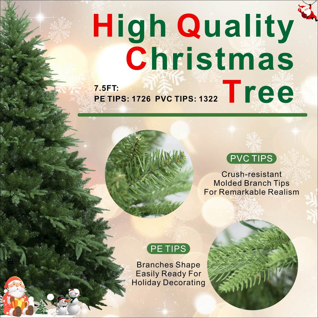 7.5FT Premium Artificial Christmas Tree (PJT - 2501) - Direct Wicker