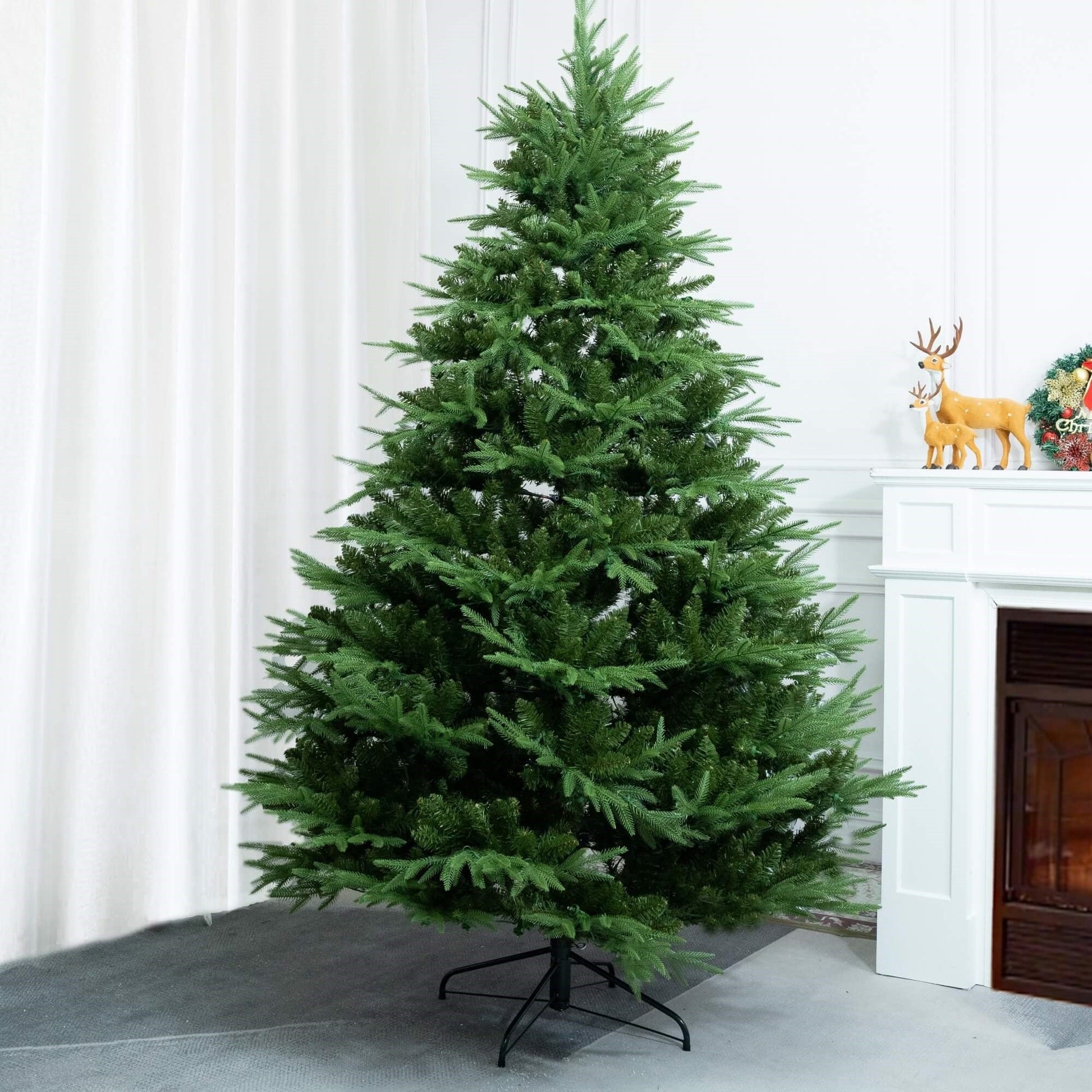7FT Artificial Christmas Tree – Classic Green Holiday Decoration（PJT - 2504） - Direct Wicker