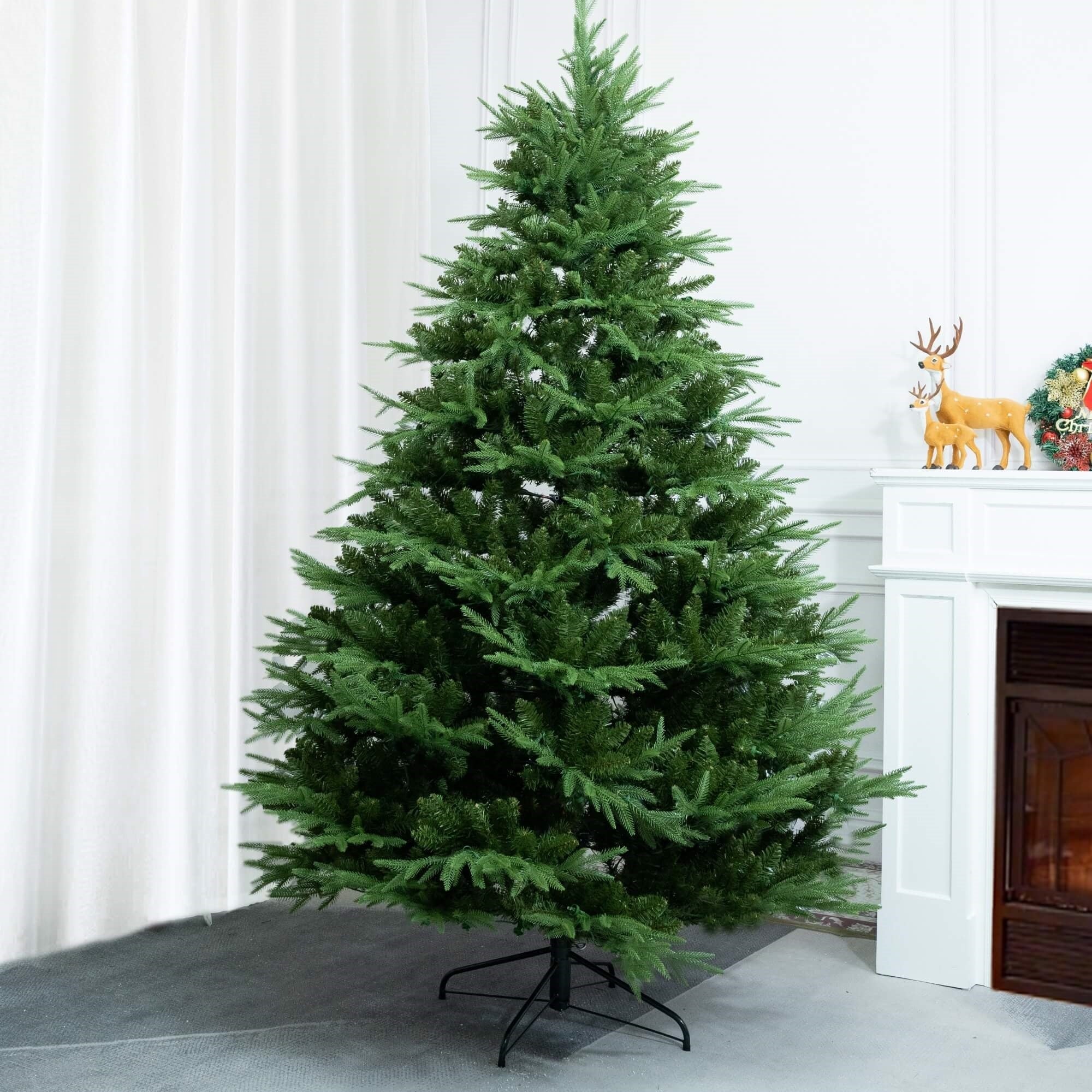 7FT Artificial Christmas Tree – Classic Green Holiday Decoration（PJT - 2504） - Direct Wicker