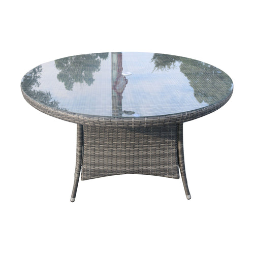 8 - Seat Outdoor Dining Table D68.9" × H28.34" (PAD - 1714 - Table) - Direct Wicker