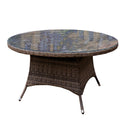 8 - Seat Outdoor Dining Table D68.9" × H28.34" (PAD - 1714 - Table) - Direct Wicker