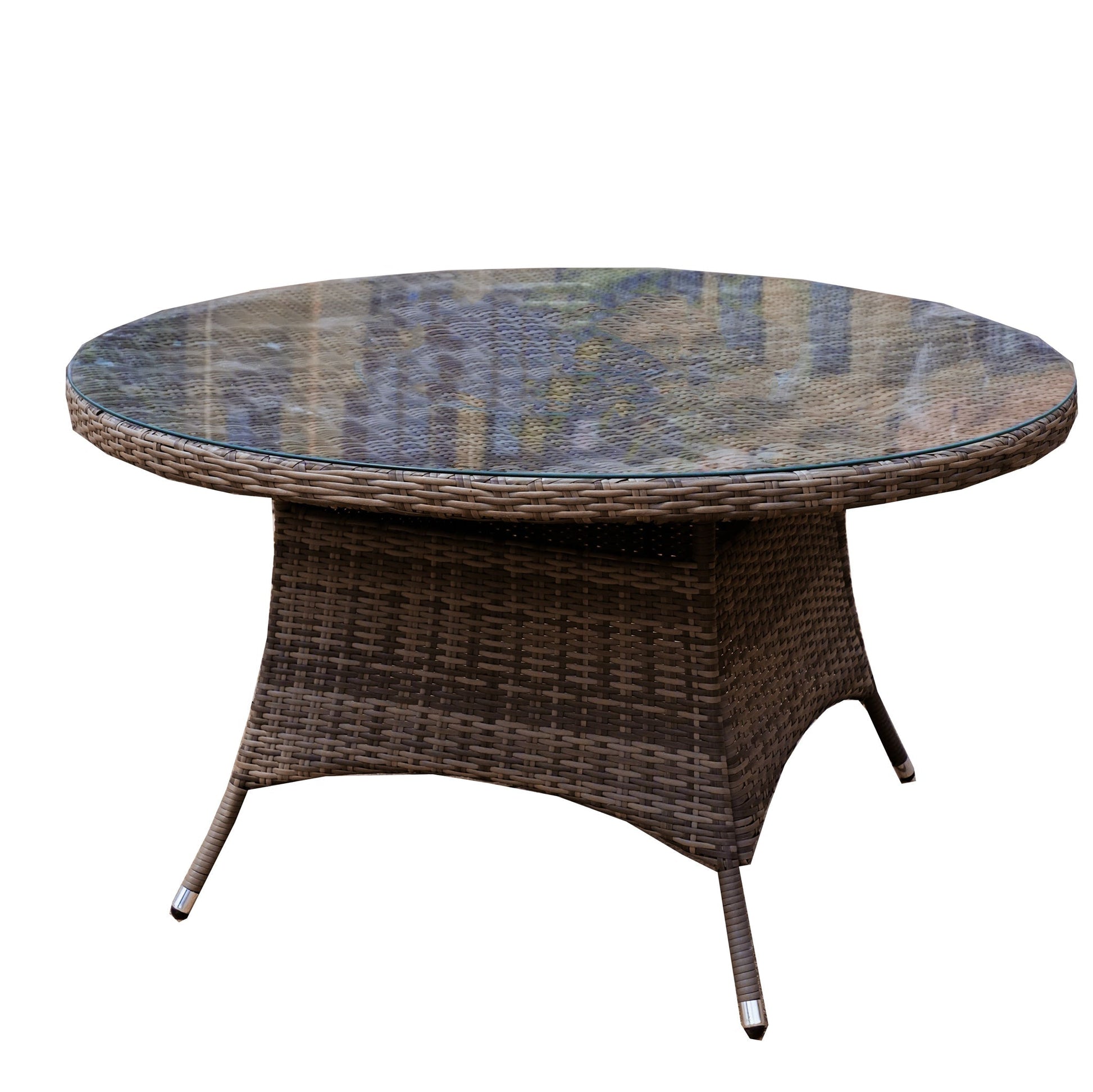 8 - Seat Outdoor Dining Table D68.9" × H28.34" (PAD - 1714 - Table) - Direct Wicker