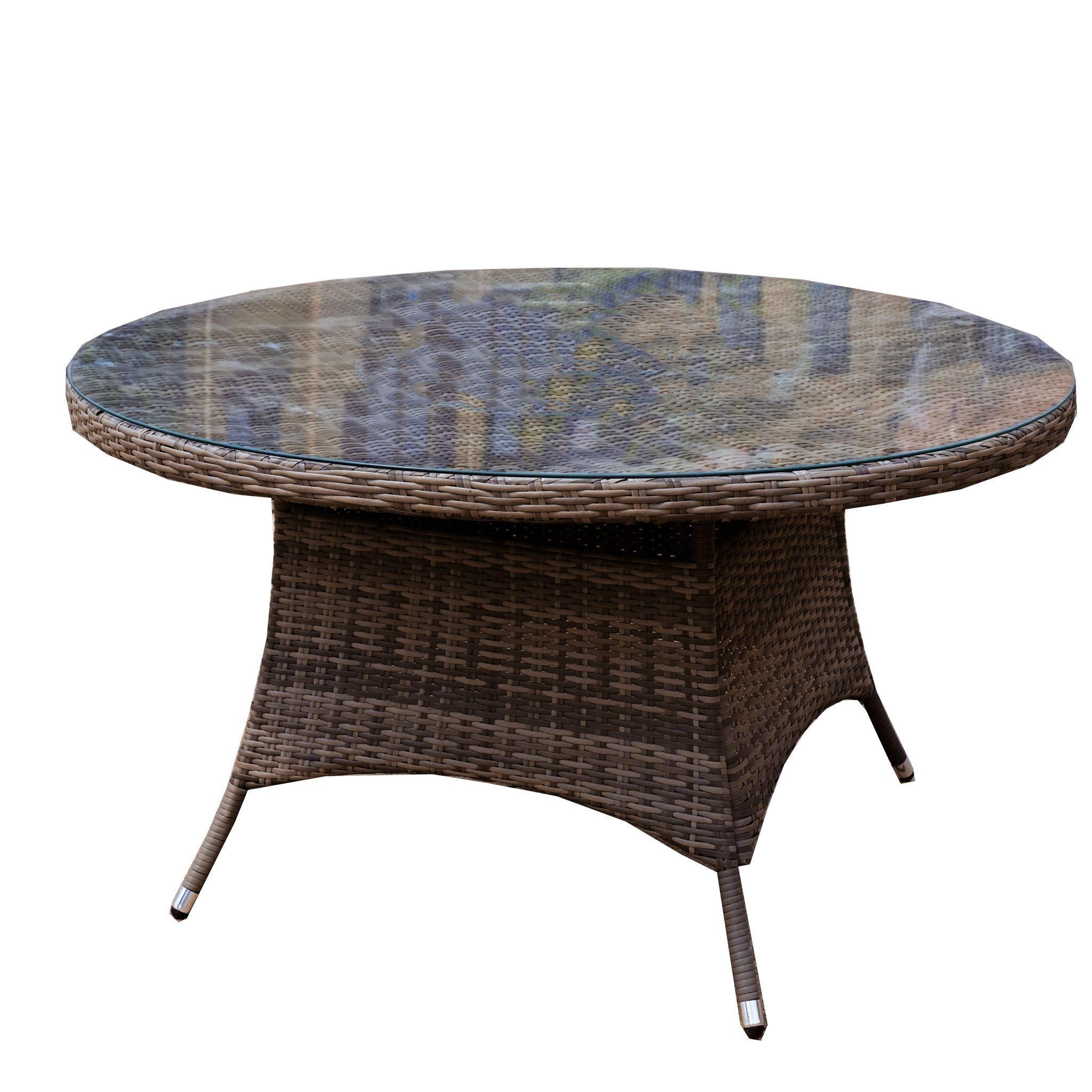 8 - Seat Outdoor Dining Table D68.9" × H28.34" (PAD - 1714 - Table) - Direct Wicker